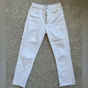 AGOLDE RILEY WHITE DENIM SIZE 27
